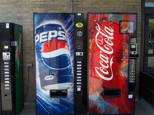 Pepsi & Coca-Cola Dual Station vending machine for sale UK