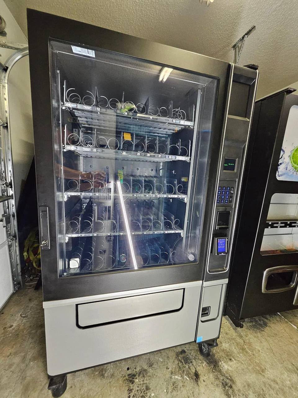 Premium Snack Machine — Black/Silver vending machine for sale UK