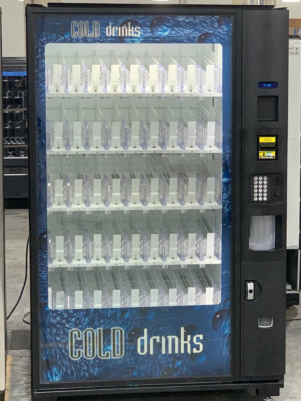 Large Cold Drinks Machine — Blue vending machine for sale UK