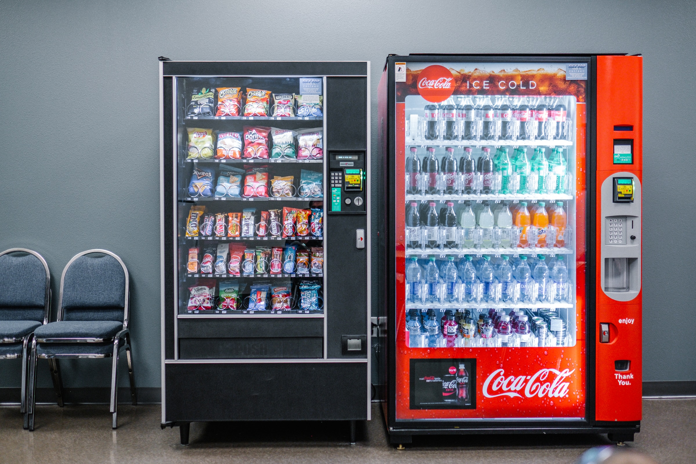 Energy drink vending machine in the UK ahead of the 2027 England ban
